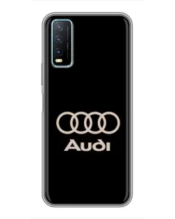 Чехол для Vivo Y20 с картинкой «Audi — золотой логотип» Чехол для Vivo Y20 с картинкой «Audi — золотой логотип»