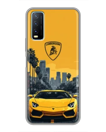 Чехол для Vivo Y20 с картинкой «Желтый Lamborghini город» Чехол для Vivo Y20 с картинкой «Желтый Lamborghini город»