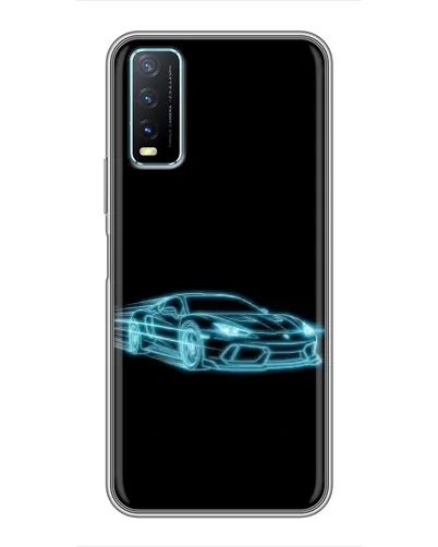 Чехол для Vivo Y20 с картинкой «Неоновый контур Lamborghini» Чехол для Vivo Y20 с картинкой «Неоновый контур Lamborghini»