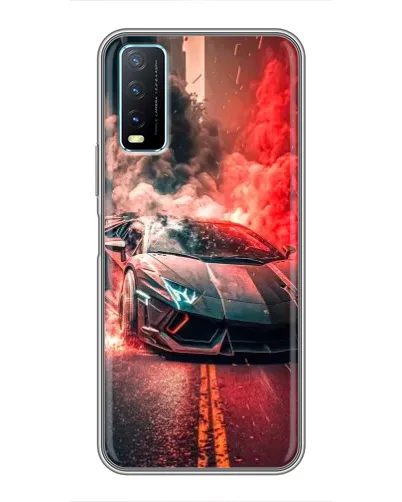 Чехол для Vivo Y20 с картинкой «Lamborghini красный дым» Чехол для Vivo Y20 с картинкой «Lamborghini красный дым»