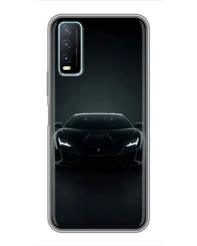Чехол для Vivo Y20 с картинкой «Черный Lamborghini Aventador» Чехол для Vivo Y20 с картинкой «Черный Lamborghini Aventador»