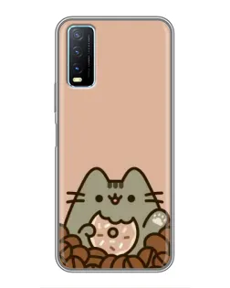 Чехол для Vivo Y20 с картинкой «Кофейный Пушин» Чехол для Vivo Y20 с картинкой «Кофейный Пушин»
