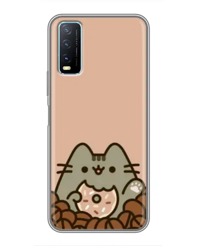 Чехол для Vivo Y20 с картинкой «Кофейный Пушин»