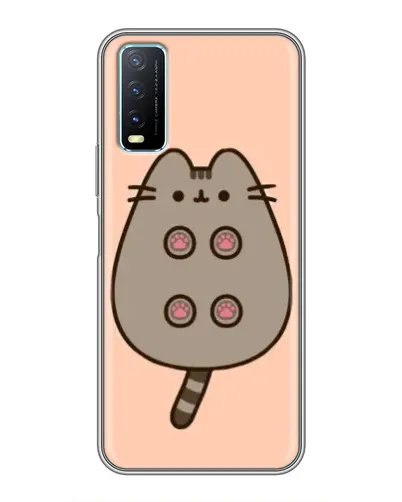 Чехол для Vivo Y20 с картинкой «Пушин пузиком кверху»