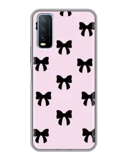 Чехол для Vivo Y20 с картинкой «Черные банты Coquette» Чехол для Vivo Y20 с картинкой «Черные банты Coquette»