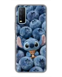 Чехол для Vivo Y20 с картинкой «Стич и голубика» Чехол для Vivo Y20 с картинкой «Стич и голубика»