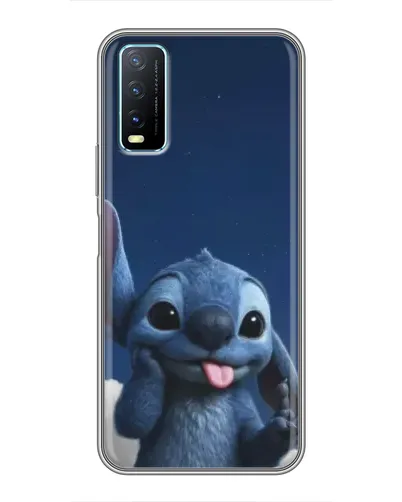 Чехол для Vivo Y20 с картинкой «Стич в облаках»