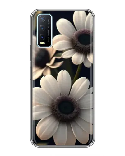Чехол для Vivo Y20 с картинкой «Белые маргаритки макро» Чехол для Vivo Y20 с картинкой «Белые маргаритки макро»