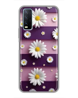 Чехол для Vivo Y20 с картинкой «Ромашки на фиолетовом» Чехол для Vivo Y20 с картинкой «Ромашки на фиолетовом»