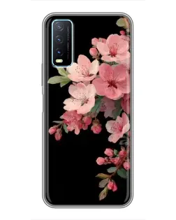 Чехол для Vivo Y20 с картинкой «Розовая ветка сакуры» Чехол для Vivo Y20 с картинкой «Розовая ветка сакуры»