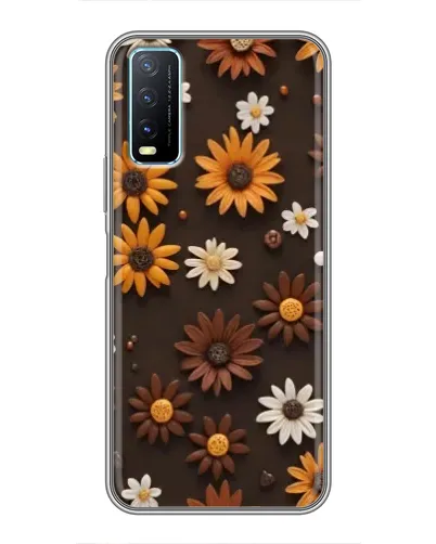 Чехол для Vivo Y20 с картинкой «Узор из маленьких подсолнухов» Чехол для Vivo Y20 с картинкой «Узор из маленьких подсолнухов»