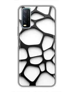 Чехол для Vivo Y20 с картинкой «Белая объемная сетка» Чехол для Vivo Y20 с картинкой «Белая объемная сетка»