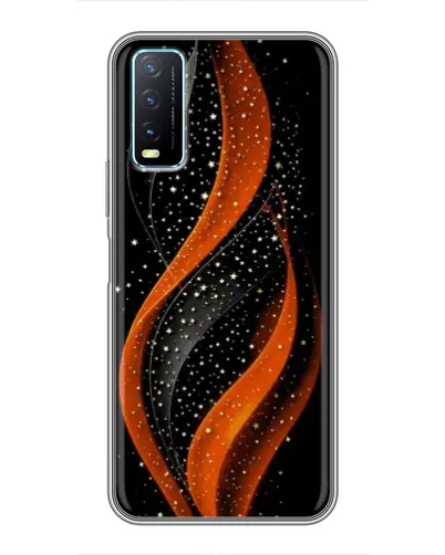 Чехол для Vivo Y20 с картинкой «Огненная звездная волна»