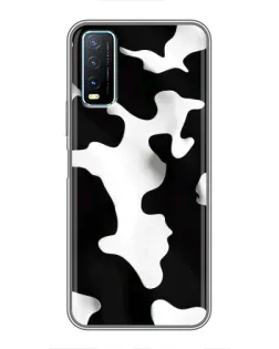 Чехол для Vivo Y20 с картинкой «Черно-белое пятно»