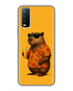 Чехол для Vivo Y20 с картинкой «Капибара на отдыхе» Чехол для Vivo Y20 с картинкой «Капибара на отдыхе»