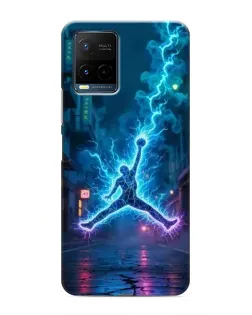 Чехол для Vivo Y21 / Y21s с картинкой «Jordan Gold Jumpman»