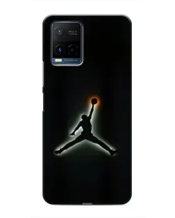 Чехол для Vivo Y21 / Y21s с картинкой «Jordan Gradient Logo»