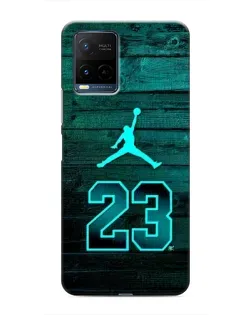 Чехол для Vivo Y21 / Y21s с картинкой «Jordan Cyan 23»
