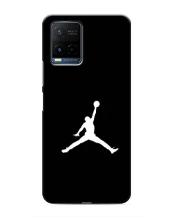 Чехол для Vivo Y21 / Y21s с картинкой «Jordan Silhouette»