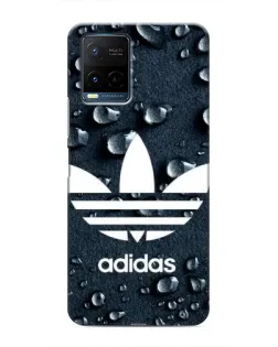 Чехол для Vivo Y21 / Y21s с картинкой «Adidas Trefoil Blue»