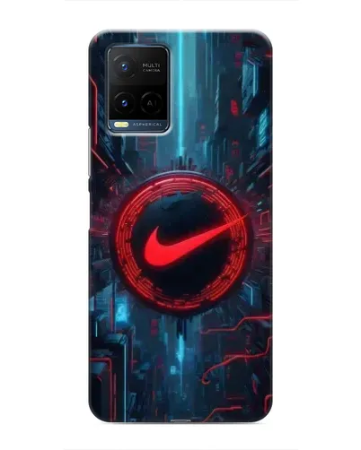 Чехол для Vivo Y21 / Y21s с картинкой «Техногенный стиль Nike» Чехол для Vivo Y21 / Y21s с картинкой «Техногенный стиль Nike»