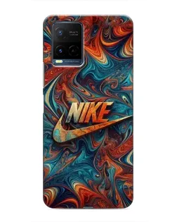 Чохол для Vivo Y21 / Y21s з картинкою «Nike в абстракції» Чохол для Vivo Y21 / Y21s з картинкою «Nike в абстракції»