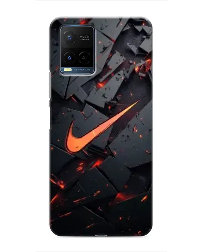Чехол для Vivo Y21 / Y21s с картинкой «Nike — эффект разломов» Чехол для Vivo Y21 / Y21s с картинкой «Nike — эффект разломов»