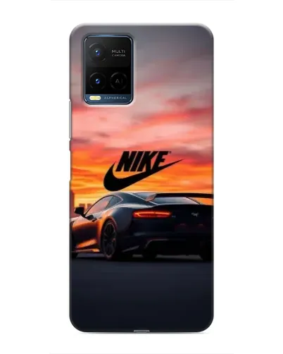 Чехол для Vivo Y21 / Y21s с картинкой «Nike и суперкар» Чехол для Vivo Y21 / Y21s с картинкой «Nike и суперкар»