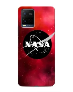 Чехол для Vivo Y21 / Y21s с картинкой «NASA — красная туманность»