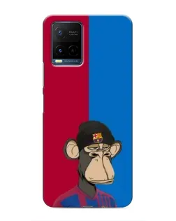 Чехол для Vivo Y21 / Y21s с картинкой «Bored Ape — фанат Барсы» Чехол для Vivo Y21 / Y21s с картинкой «Bored Ape — фанат Барсы»