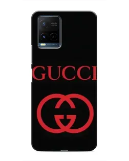 Чехол для Vivo Y21 / Y21s с картинкой «Gucci — красный логотип»