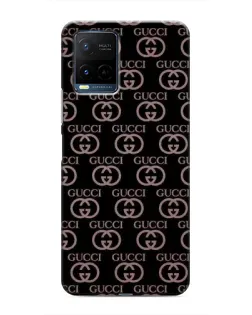 Чехол для Vivo Y21 / Y21s с картинкой «Классическая монограмма Gucci»