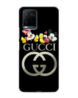 Чехол для Vivo Y21 / Y21s с картинкой «Gucci — герои Disney»