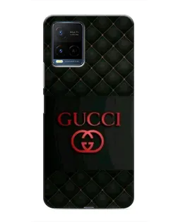 Чехол для Vivo Y21 / Y21s с картинкой «Gucci — стеганый черный»