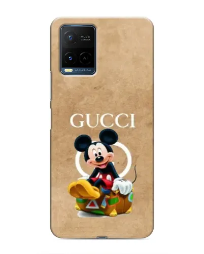 Чехол для Vivo Y21 / Y21s с картинкой «Микки Маус Gucci — крафт» Чехол для Vivo Y21 / Y21s с картинкой «Микки Маус Gucci — крафт»