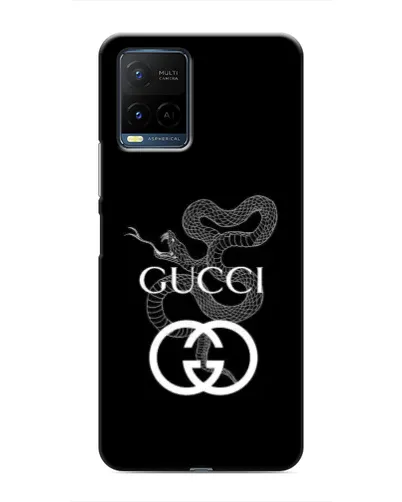 Чехол для Vivo Y21 / Y21s с картинкой «Gucci — серебряная змея» Чехол для Vivo Y21 / Y21s с картинкой «Gucci — серебряная змея»
