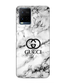 Чехол для Vivo Y21 / Y21s с картинкой «Gucci — мраморный шик»