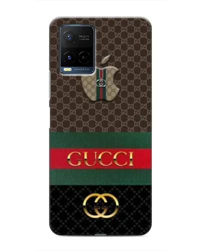 Чехол для Vivo Y21 / Y21s с картинкой «Gucci — брендированный десерт» Чехол для Vivo Y21 / Y21s с картинкой «Gucci — брендированный десерт»