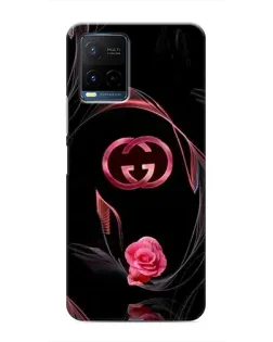 Чехол для Vivo Y21 / Y21s с картинкой «Gucci — неоновая роза»