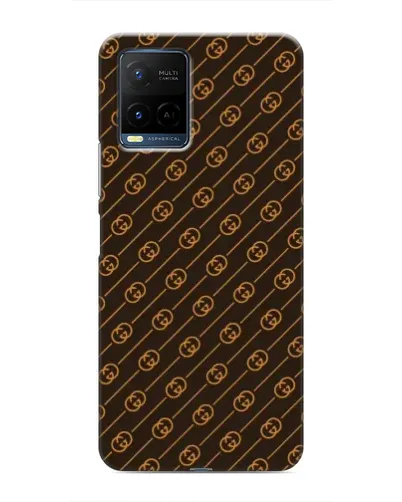 Чехол для Vivo Y21 / Y21s с картинкой «Gucci — золотые диагонали» Чехол для Vivo Y21 / Y21s с картинкой «Gucci — золотые диагонали»
