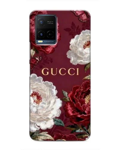 Чехол для Vivo Y21 / Y21s с картинкой «Gucci — бордовые розы» Чехол для Vivo Y21 / Y21s с картинкой «Gucci — бордовые розы»