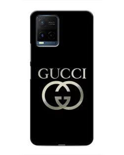 Чехол для Vivo Y21 / Y21s с картинкой «Gucci — золото на черном»