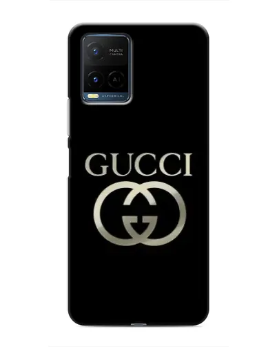Чехол для Vivo Y21 / Y21s с картинкой «Gucci — золото на черном» Чехол для Vivo Y21 / Y21s с картинкой «Gucci — золото на черном»