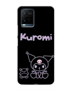 Чехол для Vivo Y21 / Y21s с картинкой «Kuromi — черный минимализм»