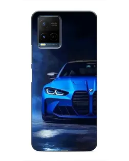 Чехол для Vivo Y21 / Y21s с картинкой «Голубая BMW M4» Чехол для Vivo Y21 / Y21s с картинкой «Голубая BMW M4»