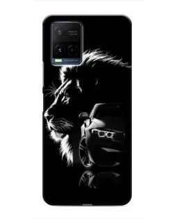 Чехол для Vivo Y21 / Y21s с картинкой «BMW и лев» Чехол для Vivo Y21 / Y21s с картинкой «BMW и лев»