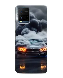 Чехол для Vivo Y21 / Y21s с картинкой «BMW в дыму» Чехол для Vivo Y21 / Y21s с картинкой «BMW в дыму»