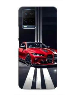 Чехол для Vivo Y21 / Y21s с картинкой «Красная BMW на дороге» Чехол для Vivo Y21 / Y21s с картинкой «Красная BMW на дороге»