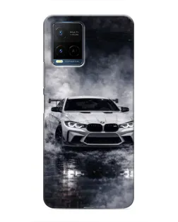 Чехол для Vivo Y21 / Y21s с картинкой «BMW сквозь туман» Чехол для Vivo Y21 / Y21s с картинкой «BMW сквозь туман»