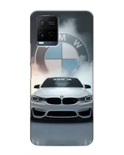 Чехол для Vivo Y21 / Y21s с картинкой «BMW в белом дыму» Чехол для Vivo Y21 / Y21s с картинкой «BMW в белом дыму»